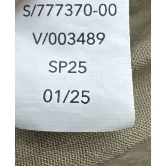 Athleta Women’s Tan Flax Paradise Mid Rise Linen Blend Pull On Cargo Pants Sz M - Picture 10 of 15